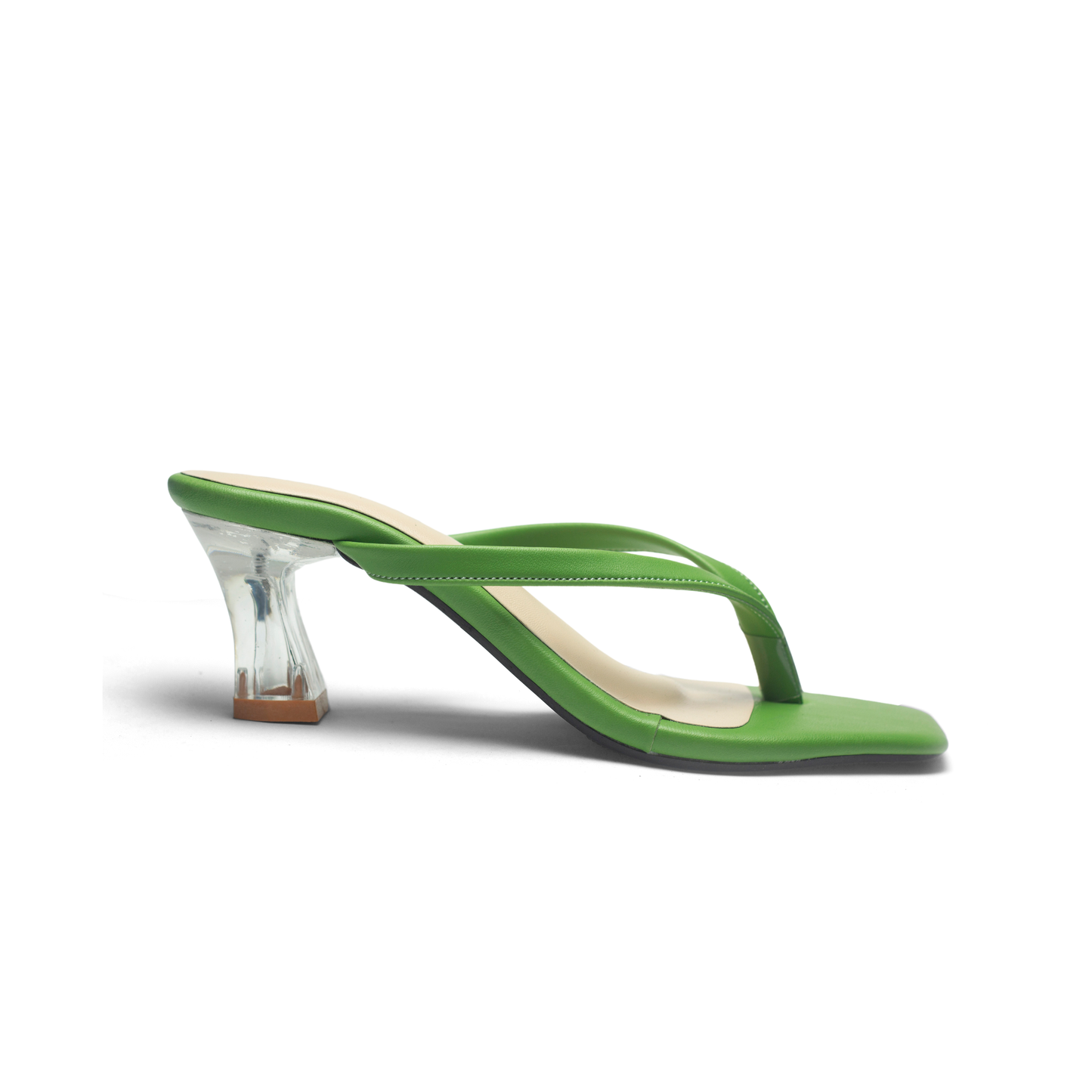 Women's Thong Sandals Transparent Block Heels | Nawabi Shoes BD