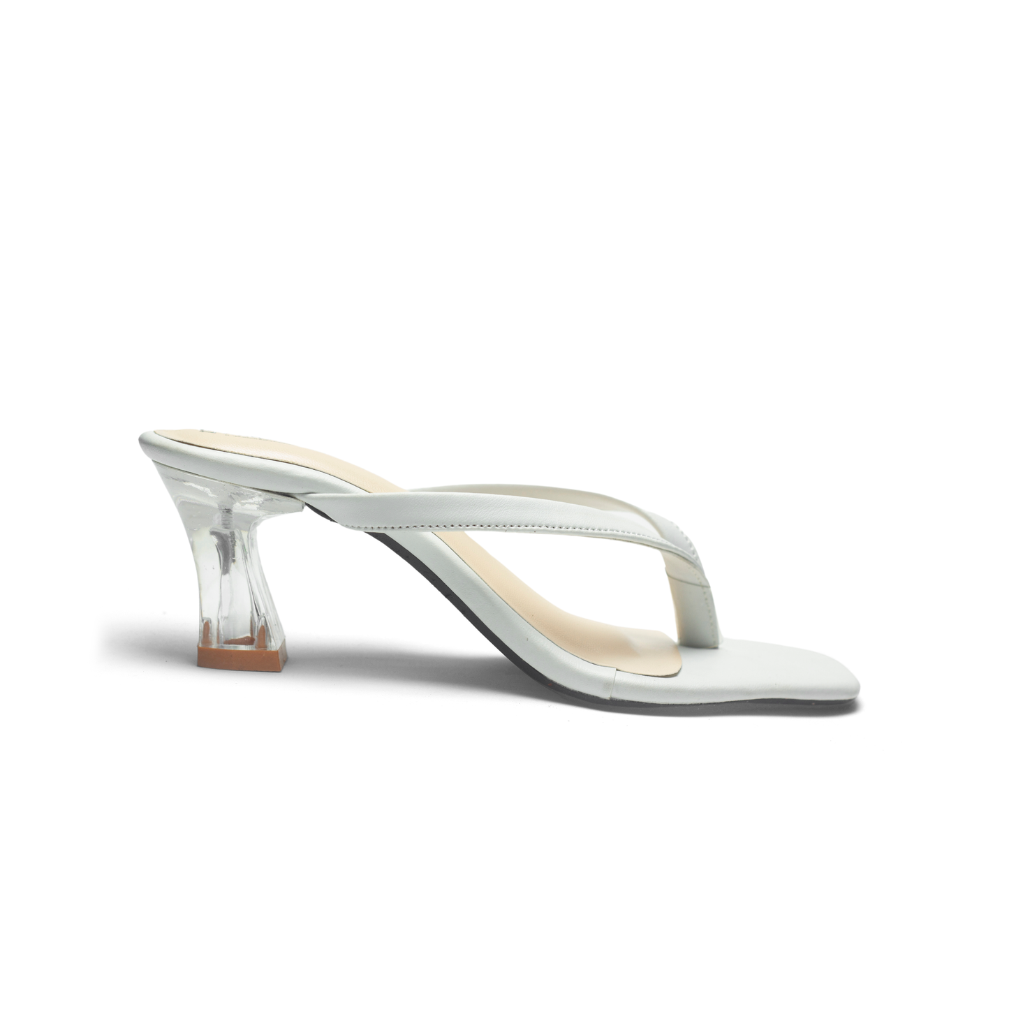 Women's Thong Sandals Transparent Block Heels | Nawabi Shoes BD