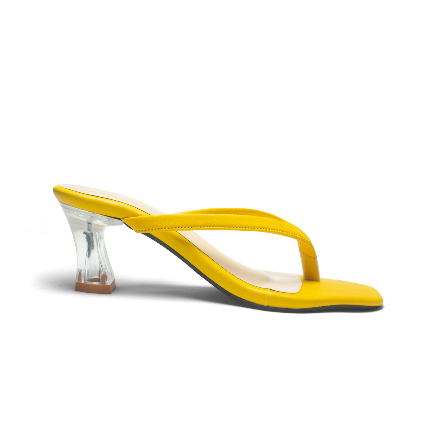 Women's Thong Sandals Transparent Block Heels | Nawabi Shoes BD