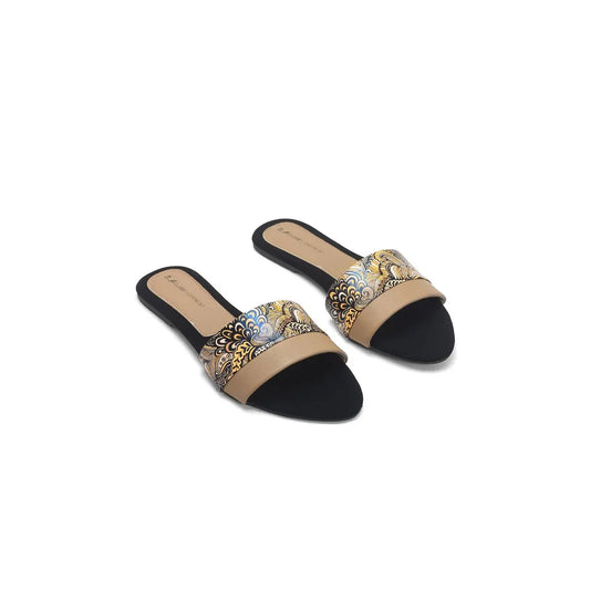 Buy Slip on Embellished Ladies Flat Sandals | Nawabi Shoes BD - Nawabi Shoes BD