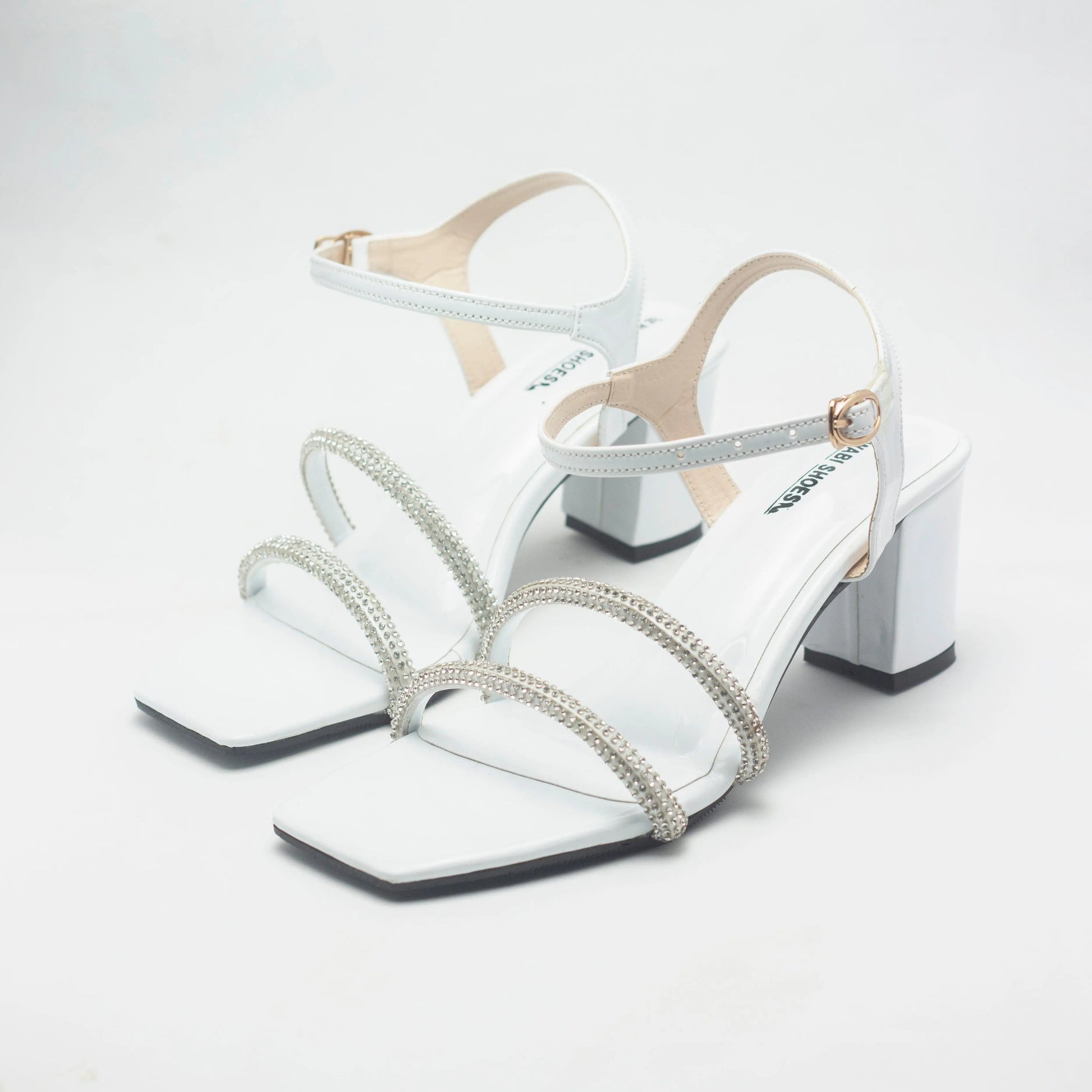 Find Double Detailed Strap Block Heels Luxury Shoes | Nawabi Shoes BD - Nawabi Shoes BD