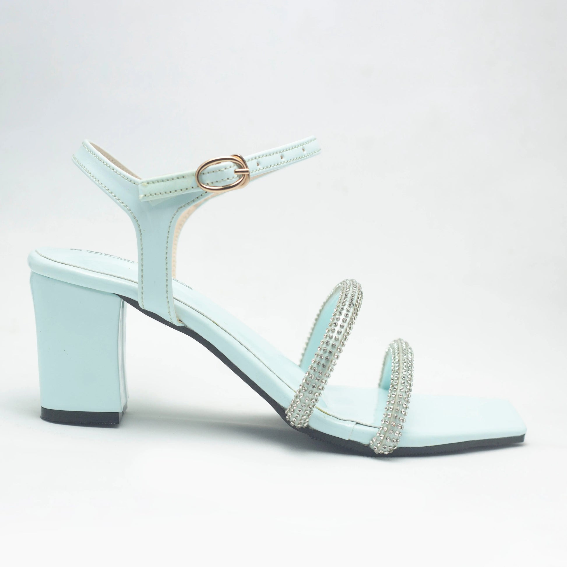 Find Double Detailed Strap Block Heels Luxury Shoes | Nawabi Shoes BD - Nawabi Shoes BD